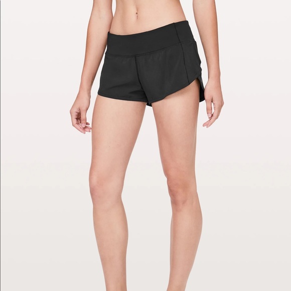 Lululemon Speed Up shorts. Black. - Picture 1 of 3